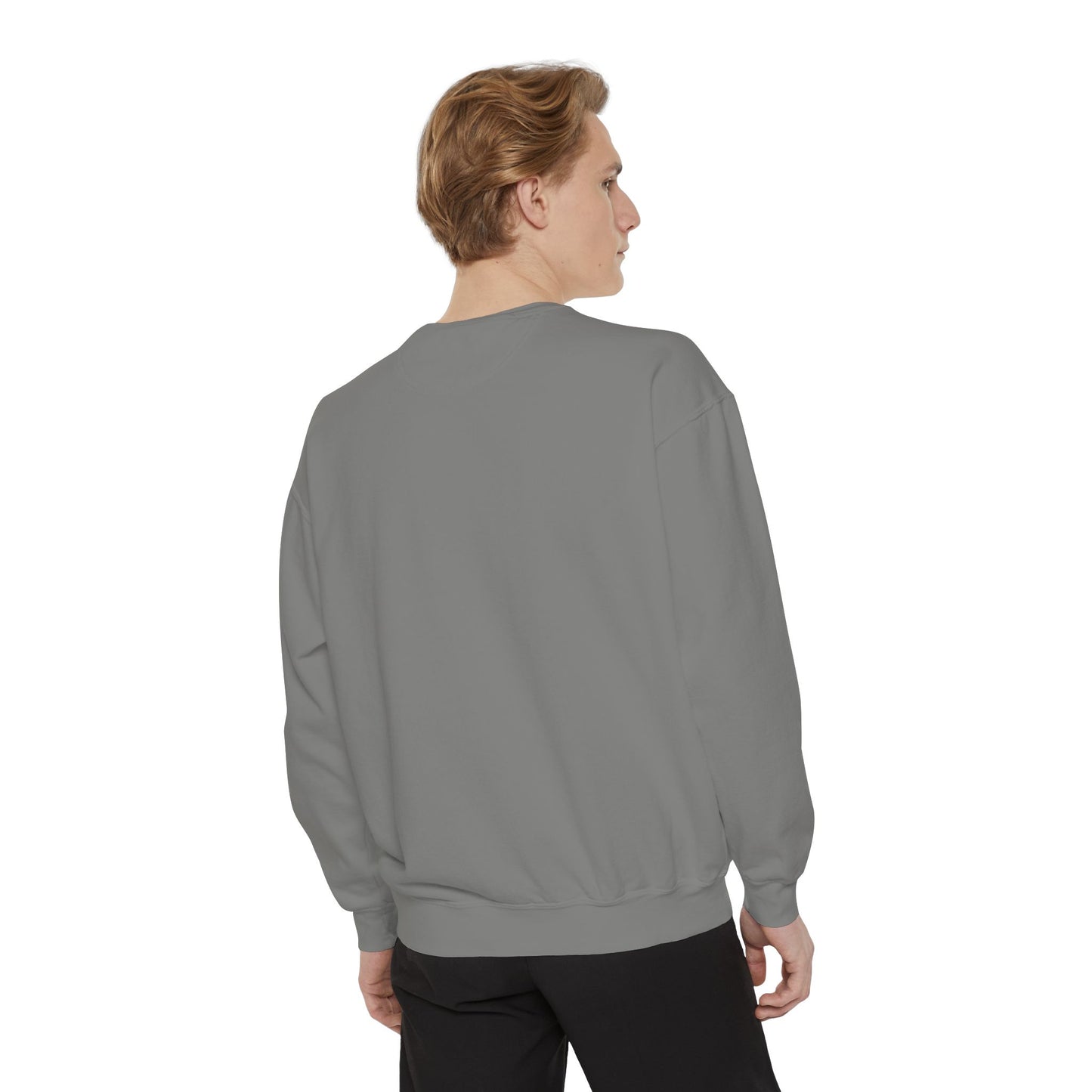 Happy Vibes Unisex Garment-Dyed Sweatshirt - Perfect for Cozy Days