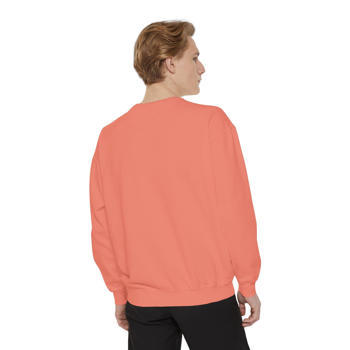 Happy Vibes Unisex Garment-Dyed Sweatshirt - Perfect for Cozy Days