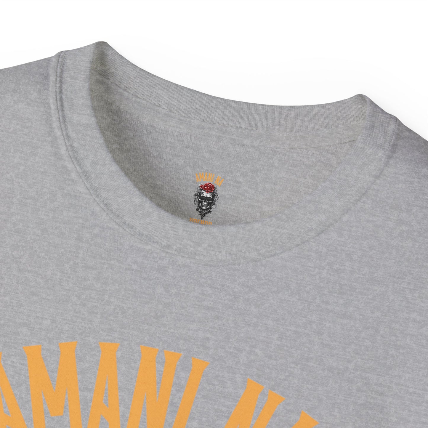 Amani Na Upendo Skull Graphic Unisex Ultra Cotton Tee - Bold and Edgy Tee for Everyday Style